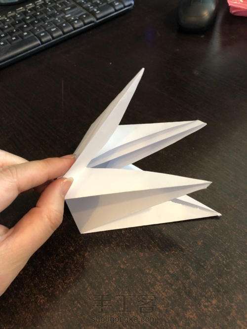 变形金刚面具折纸 第5步