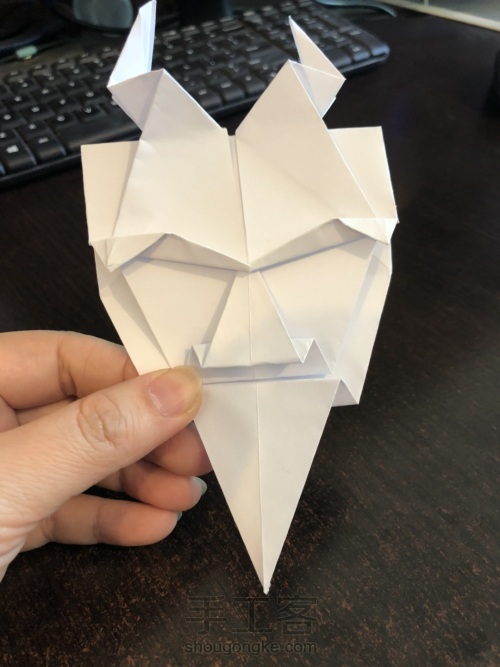 变形金刚面具折纸 第20步