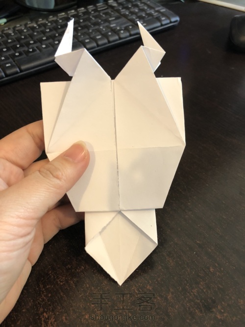 变形金刚面具折纸 第22步