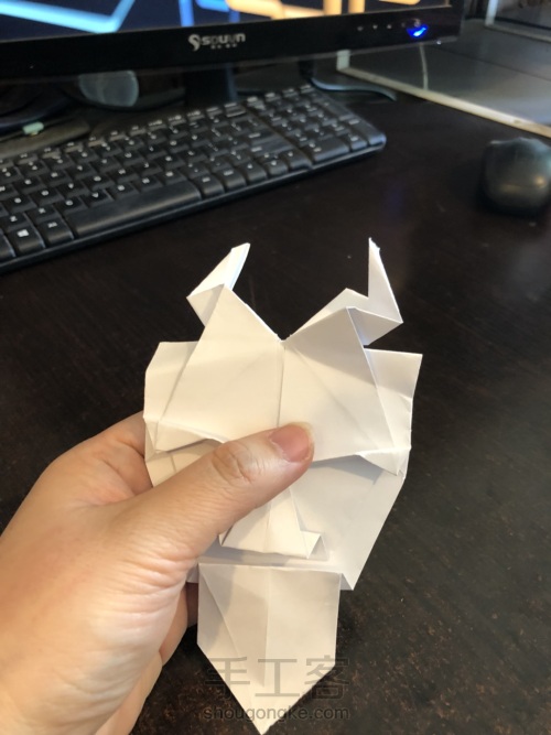 变形金刚面具折纸 第25步