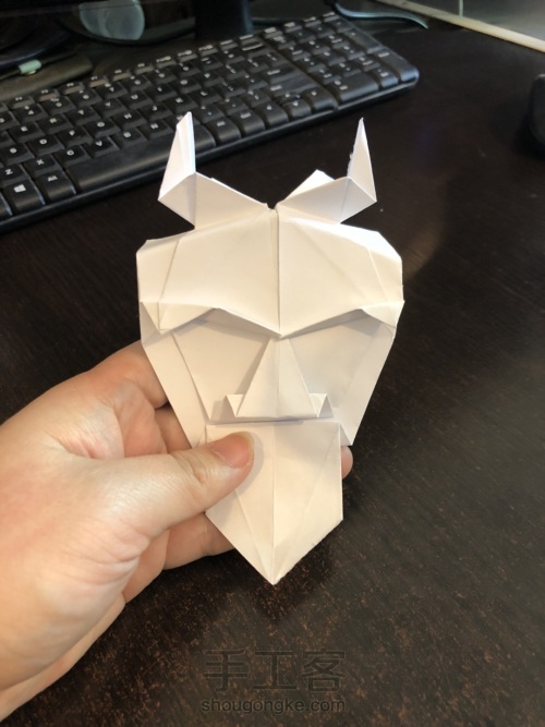 变形金刚面具折纸 第26步