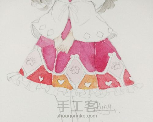 喵loli水彩简单教程~ 第8步