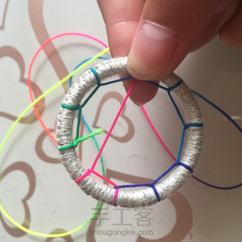 五彩捕梦网 第10步