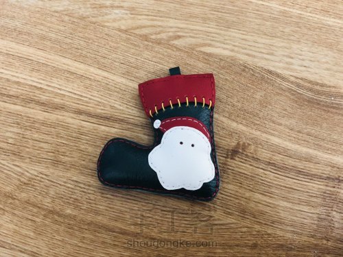 皮艺🎄圣诞挂饰简易教程 第4步