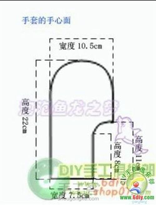 无指手套 第2步