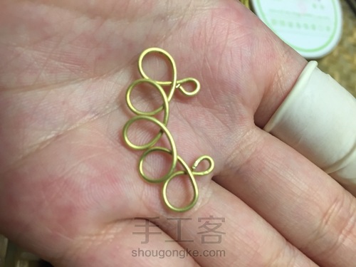 不对称耳环 第2步