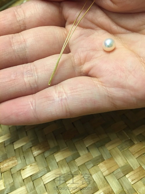 不对称耳环 第3步