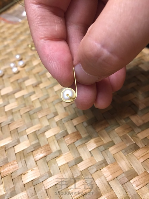 不对称耳环 第6步