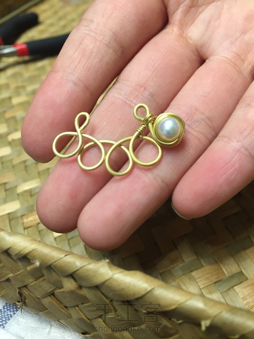 不对称耳环 第9步