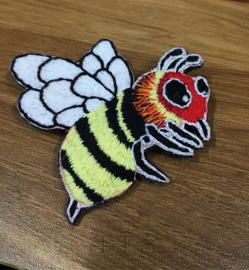 蜜蜂刺绣 第8步