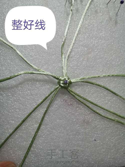 五耳星辰吉祥结 第8步