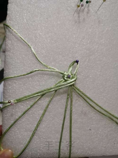 五耳星辰吉祥结 第10步