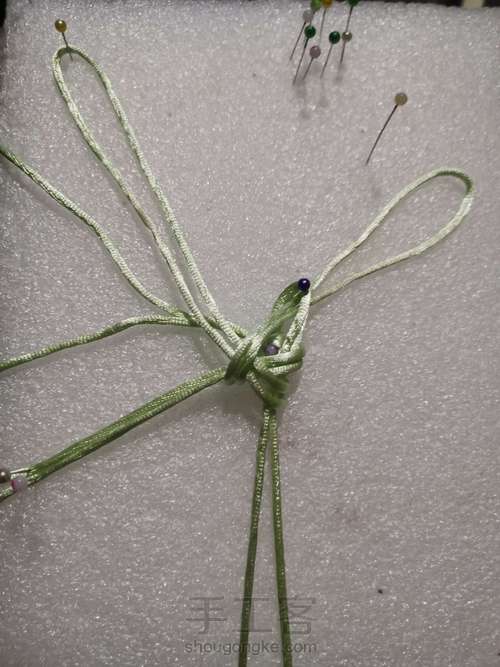 五耳星辰吉祥结 第12步