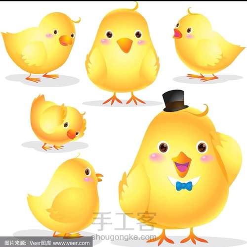 绳编小鸡教程 第14步