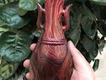 海南黄花梨花瓶的制作过程