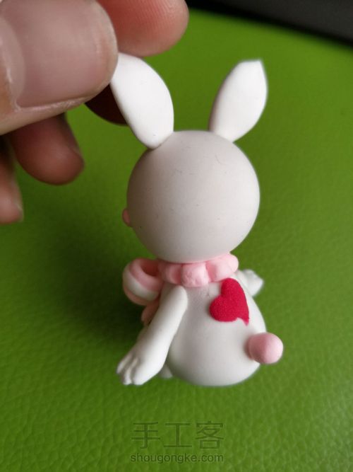 萌化了的粘土黏土兔子🐰教程很简单 第12步