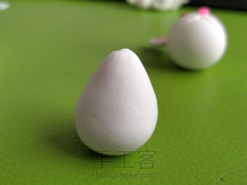 萌化了的粘土黏土兔子🐰教程很简单 第6步