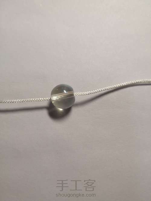 包珠:加线穿孔法 第2步