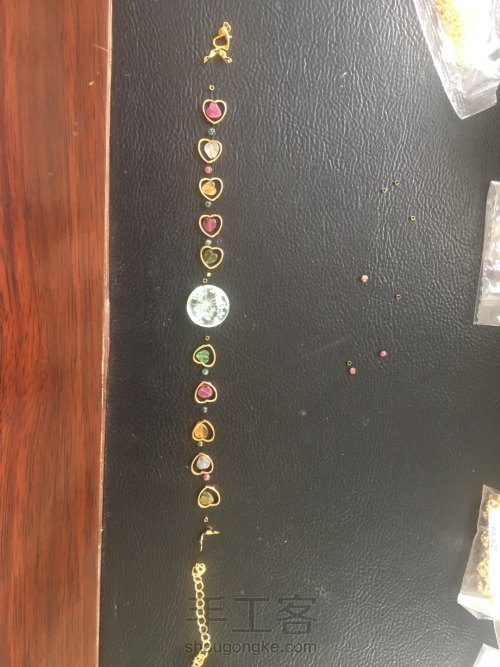 少女心~碧玺手链 第2步