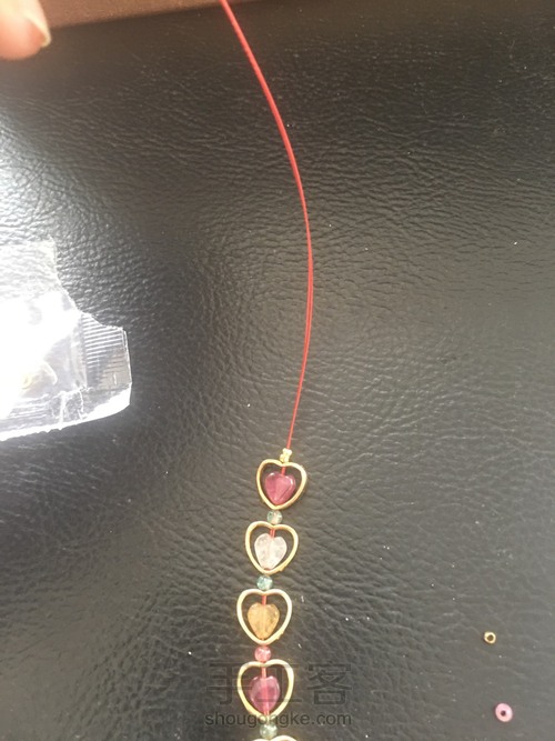 少女心~碧玺手链 第4步