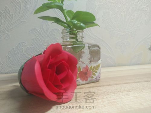墨水瓶做花瓶 第12步