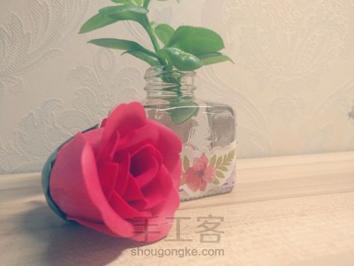 墨水瓶做花瓶 第8步