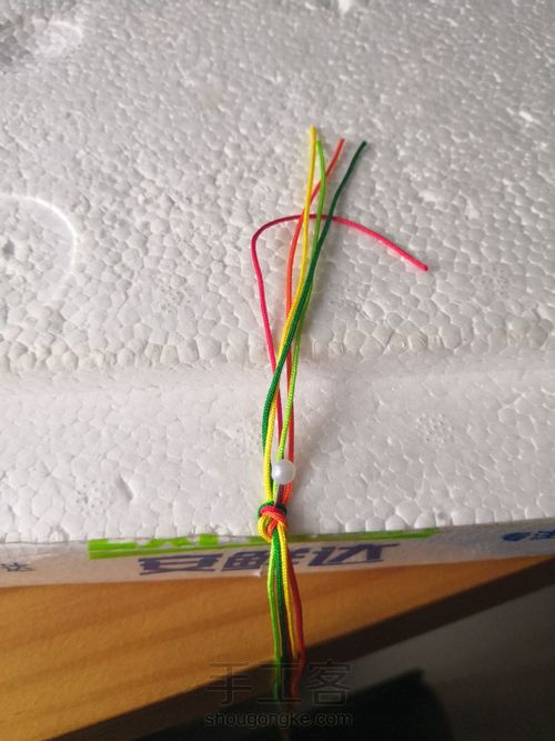 端午节五彩绳 第2步