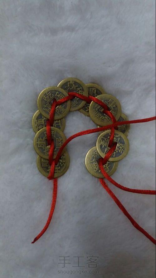 五帝钱挂件详细图解 第19步