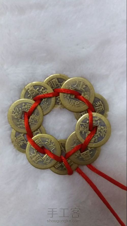 五帝钱挂件详细图解 第21步