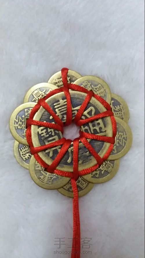 五帝钱挂件详细图解 第32步