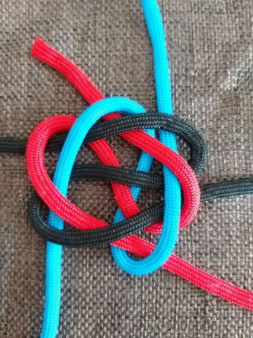 六瓣花结 第7步