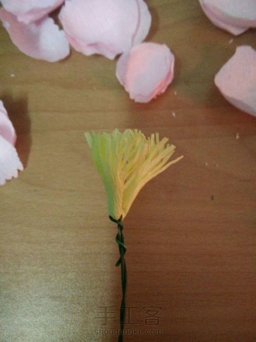 褶皱纸,牡丹花教程 第8步