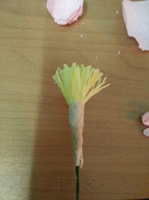 褶皱纸,牡丹花教程 第9步