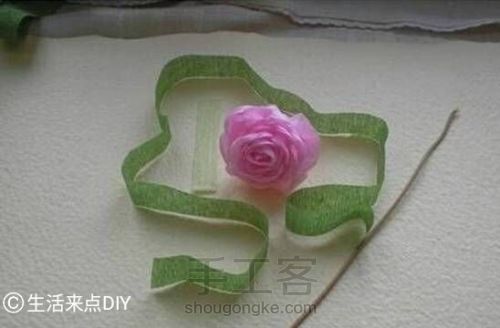 手工折纸玫瑰，送给爱的人 第7步