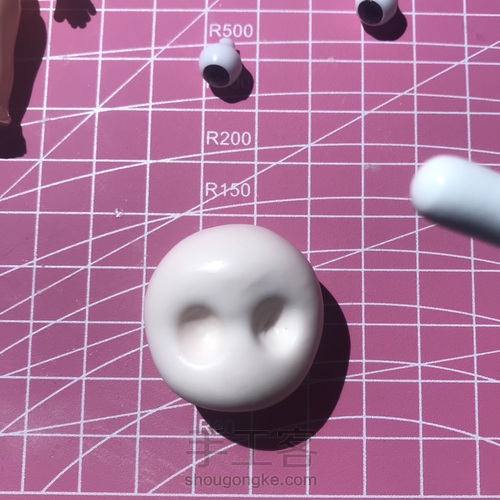 两种树脂粘土捏脸的方法 大放送! 第5步