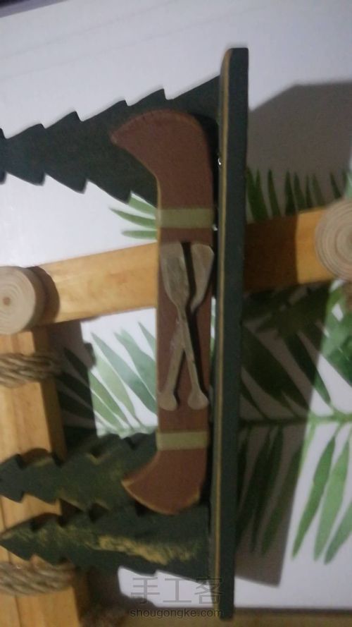 旧木框改造森系相框。红酒盒子变成首饰收纳箱。和一个小手工摆件 第3步