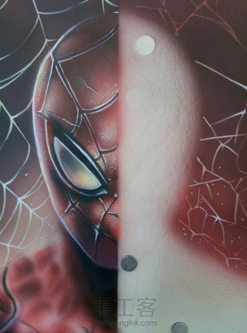 喷笔彩绘-蜘蛛侠 第8步