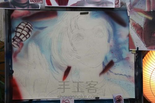 喷笔彩绘-金克丝 第2步
