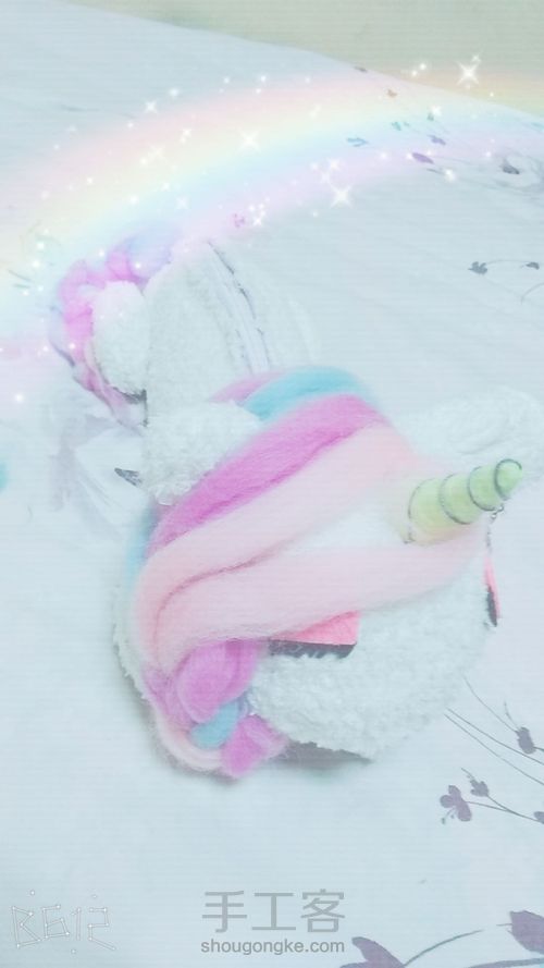 DIY可爱独角兽笔袋💕 第1步