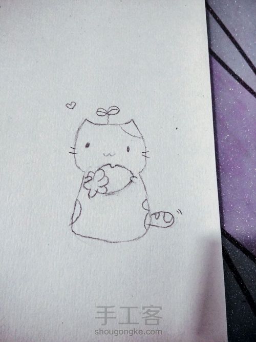 草莓小猫😋 第1步