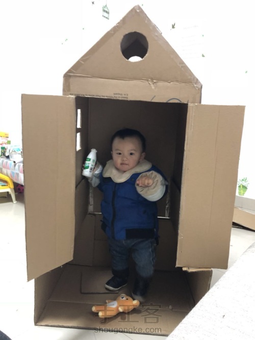 纸箱做的宝宝房子，教程来啦！ 第8步