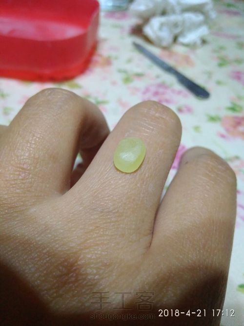 蜜蜡戒指 第4步