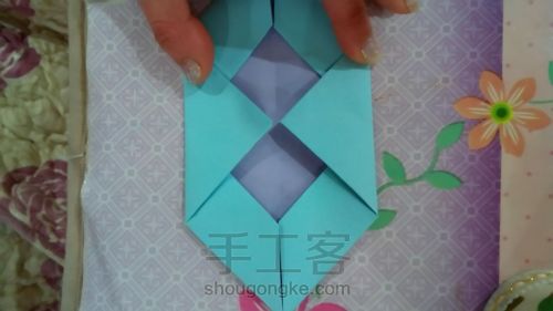 纸巾盒的折法 第13步