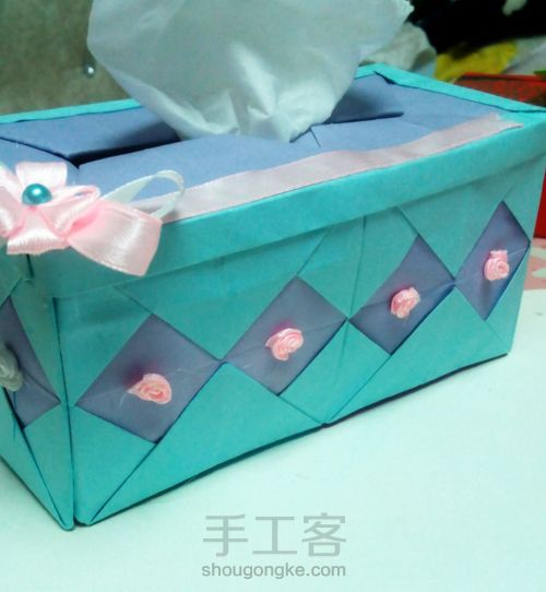 纸巾盒的折法 第3步