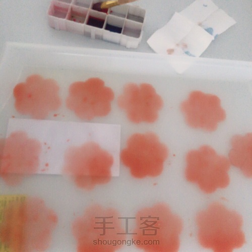 烫花、造花 康乃馨 第3步