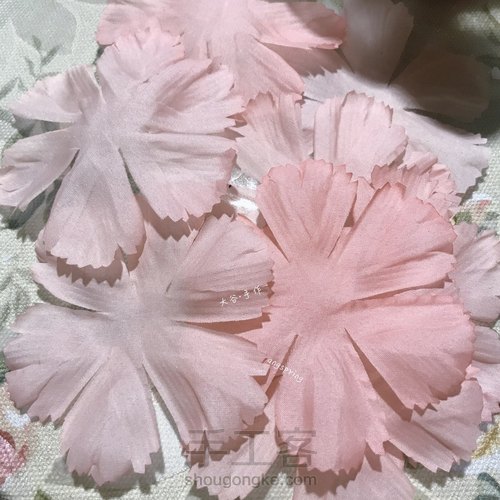 烫花、造花 康乃馨 第5步