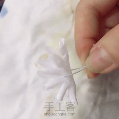 白车轴草烫花/造花 第2步