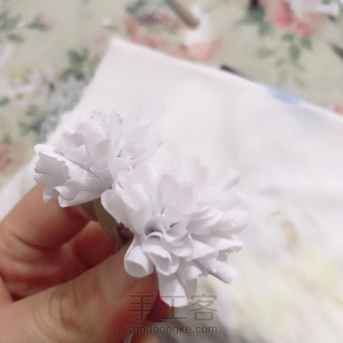 白车轴草烫花/造花 第8步