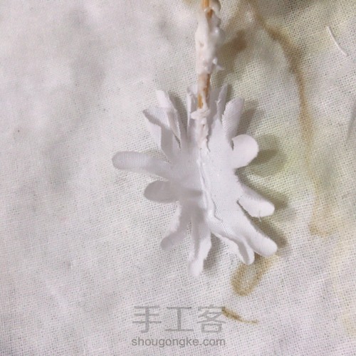 白车轴草烫花/造花 第6步