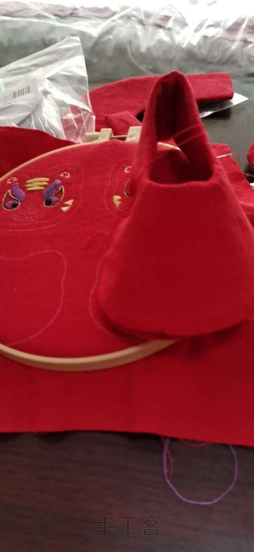 小虎头鞋 第2步